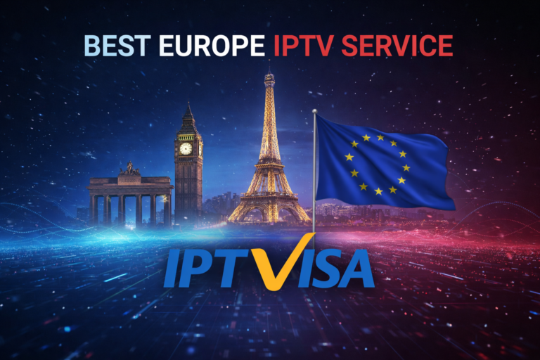 Europe IPTV service featuring France with iconic European landmarks