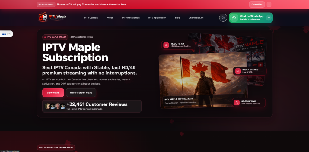 IPTV Canada: Best IPTV Subscription in 2026