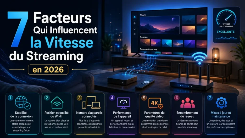 7 facteurs clés pour augmenter la vitesse du streaming avec Wi-Fi optimisé et expérience plus fluide