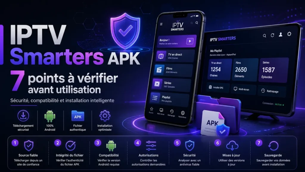 IPTV Smarters APK 7 points à vérifier avant utilisation sur Android