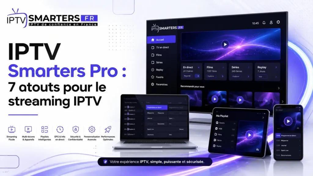 IPTV Smarters Pro 7 atouts pour le streaming IPTV sur plusieurs appareils