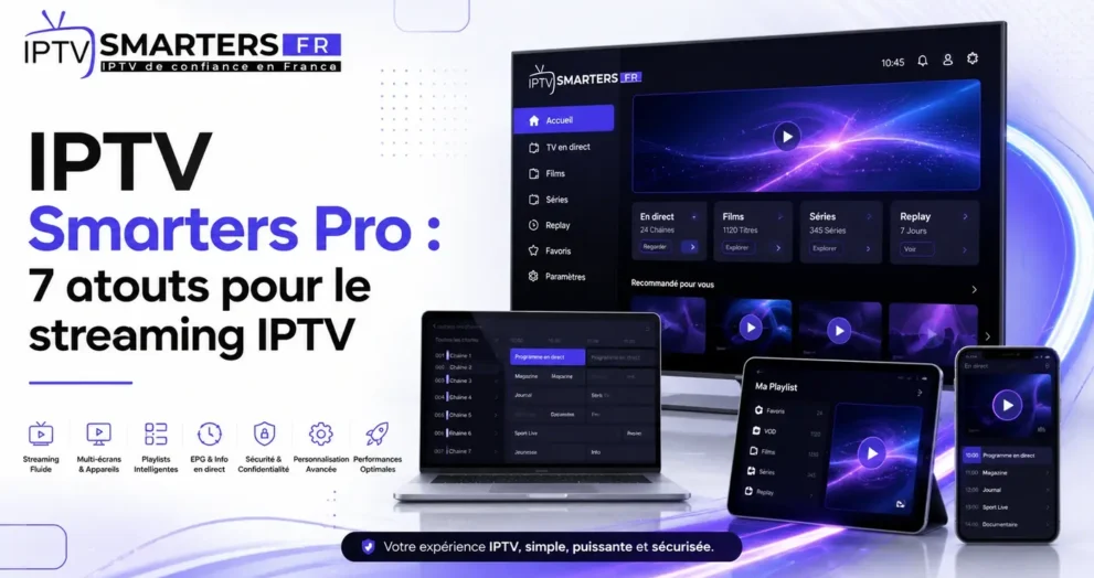 IPTV Smarters Pro 7 atouts pour le streaming IPTV sur plusieurs appareils