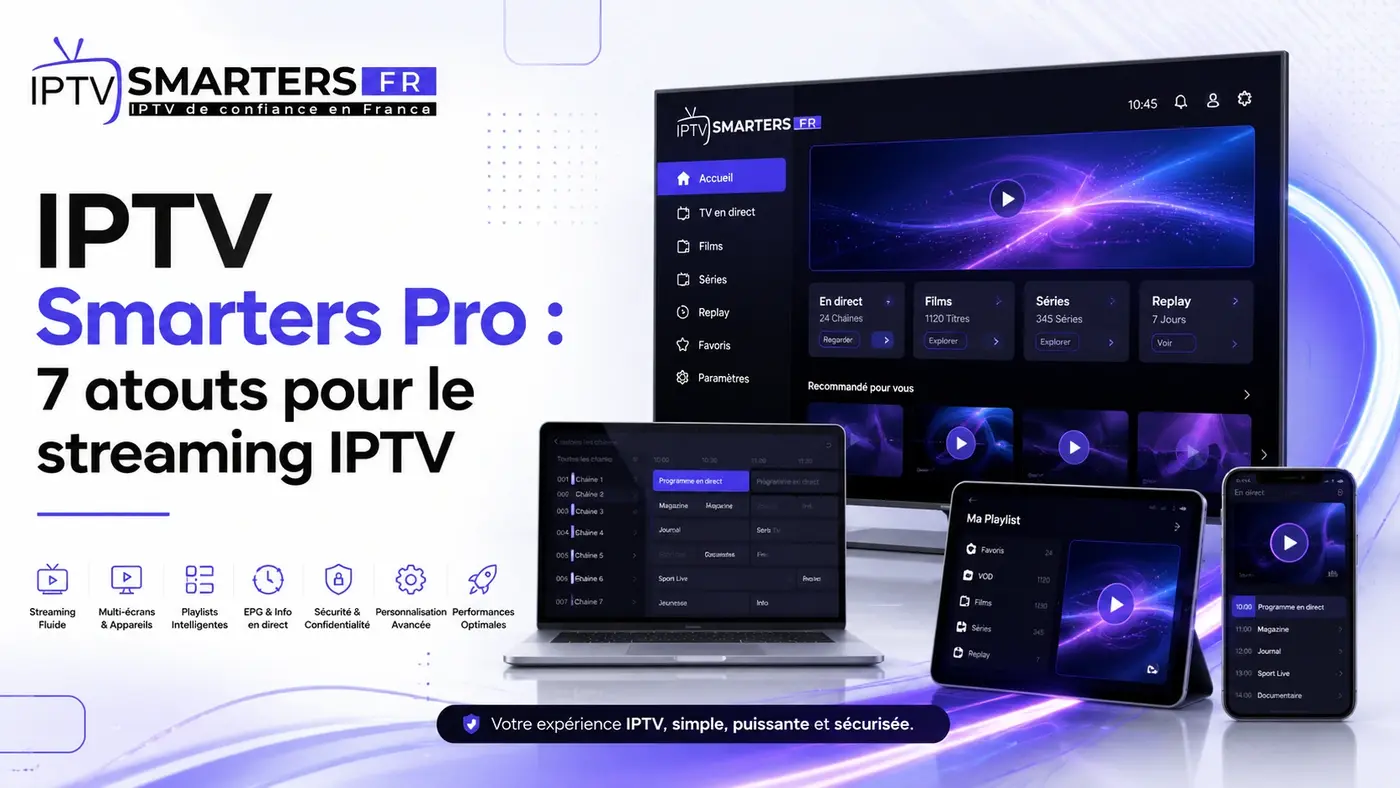 IPTV Smarters Pro 7 atouts pour le streaming IPTV sur plusieurs appareils